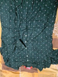 Elegant Green Printed Kurta