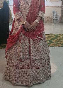 Elegant Red Bridal Lehenga Choli
