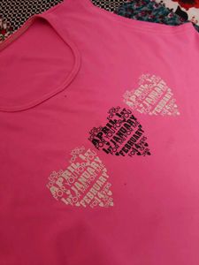 Sweetheart bubblegum pink sleeveless tank top