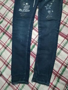 Girls' Graphic Print Jeans