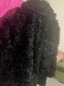 Black Faux Fur Jacket