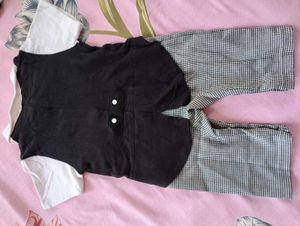 Adorable Baby Tuxedo Romper