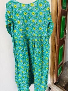 Vibrant Floral Print Kurta