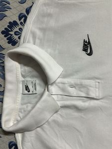 Nike White Polo T-Shirt (Original)