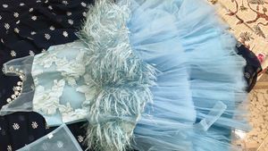 Baby Blue  frock new
