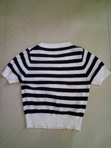 Striped Knit Top