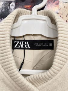 ZARA Silver Grey Textured Bomber Jacket