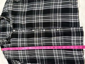 Checked Black &amp; White Shirt