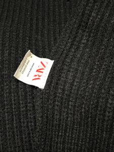 Zara Black Turtleneck Knit Sweater