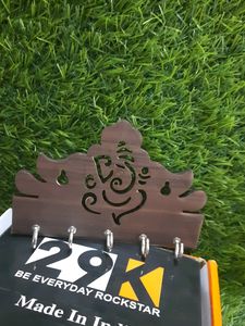 💥 Wooden Key Holder 5 Hooks Pack Of 1