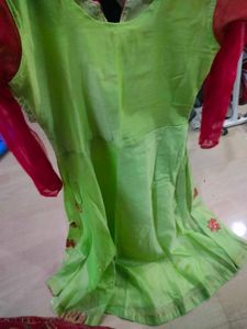 Elegant Light Green Embroidered Kurta Set