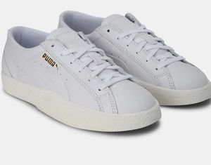Puma White Leather Sneakers