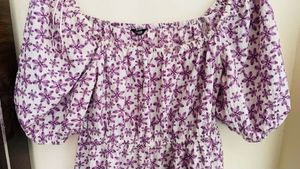 Cute Off-Shoulder Floral Print Dress