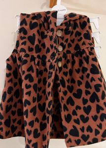 Heart Print Hooded Jacket