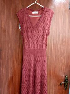 knitted lace dress