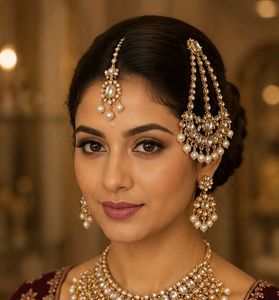 Exquisite Kundan &amp; Pearl Necklace Set