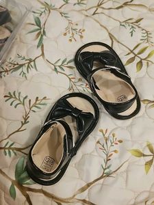 Cute Black Baby Sandals