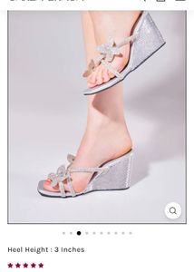 Silver Butterfly Wedges