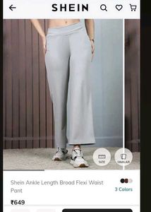 Comfortable Grey Wide Leg Pants