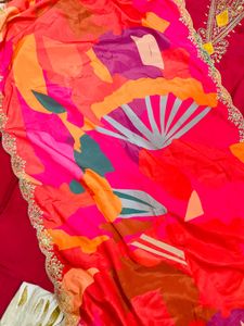 Stunning Pink Embroidered Kurta