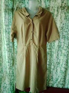 Khaki Mini Dress