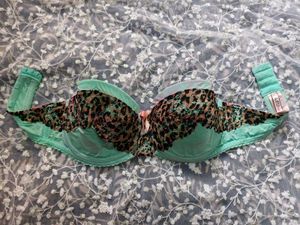 Lasenza Cute  wired cub Bra with Leopard Print Lac