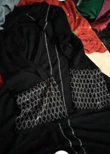 PREMIUM Dubai Black Abaya with Rhinestone