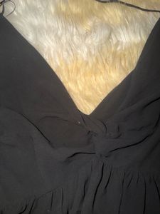 Chic Black Peplum Blouse
