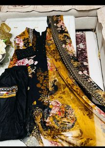 new patch work brown suit