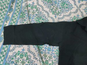 Black Button-Down Top