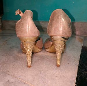 Sparkly Rose Gold Heels