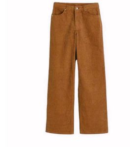 Corduroy Wide Leg Trousers