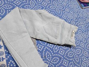 Light Wash Jeans and Printed Dress Set