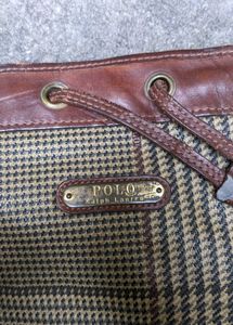 Classic Plaid &amp; Leather Hobo Bag
