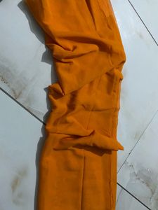 Vibrant Orange Saree