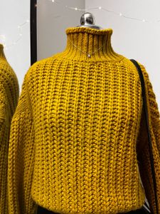 H&amp;M Yellow High Neck Sweater