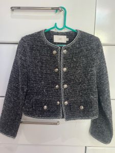Chic Tweed Cropped Jacket