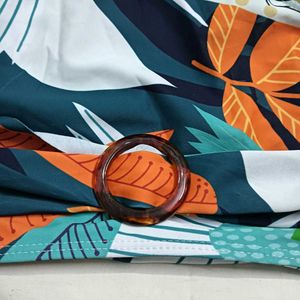 High-Waisted⚛️ Tropical Print Bikini