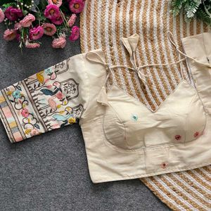 Embroidered Blouse with Sleeves