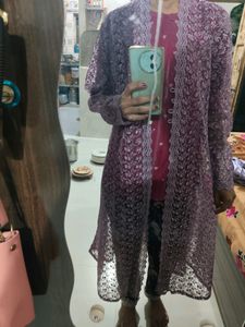 Kurta Pajama Net Jacket
