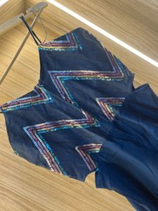 NEW Stunning Blue Sequin Gown