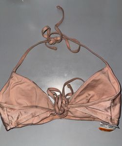Nude Halter Neck Swimwear top