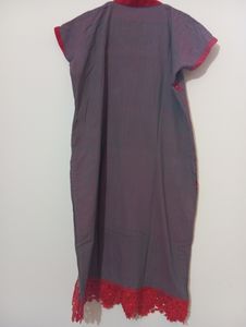 Red embroidery Kurti