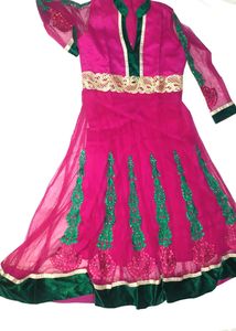 New Majenta Anarkali