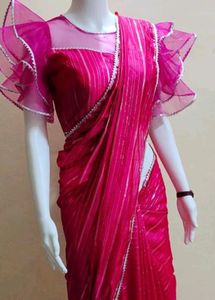 Bollywood Beautiful Saree With Readymade Blouse
