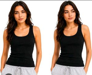 Black Sleeveless Tank Top