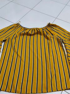 Striped Off-Shoulder Top