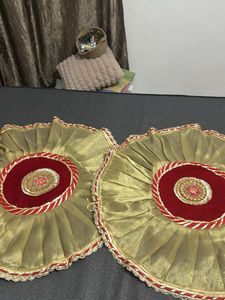 Combo of 2- Embroidered Decorative Pooja Covers