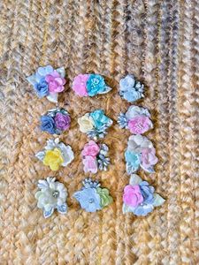 Set of 12 Floral Decorative DIY Pieces