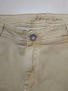 one Beige  colour Denim Jeans two jean